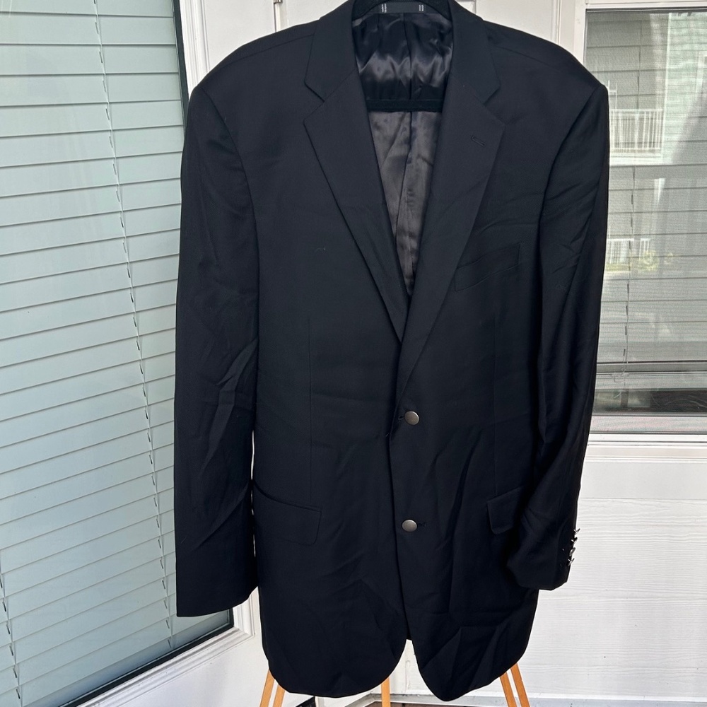 Men's Profilo Black 2 Button Blazer